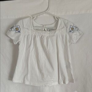 OshKosh B'gosh White Tee with Floral Accents